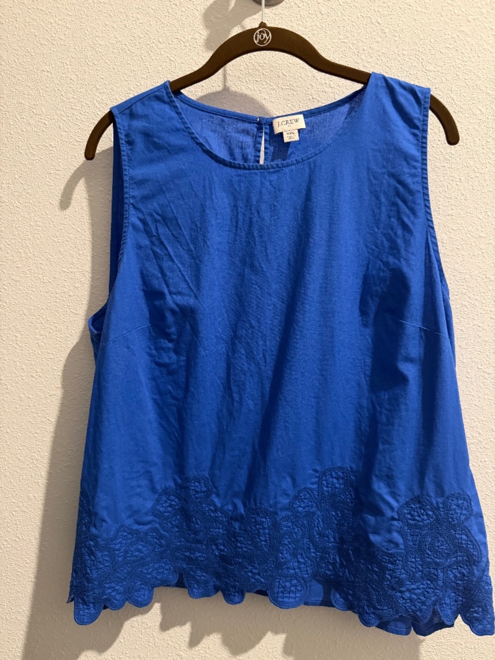 J.Crew sleeveless linen/cotton blouse
